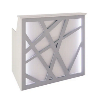 Modern Reception Desk with LED Lighting Lumin Edge Series