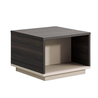 Prime Edge Square Coffee Table Walnut & Beige Finish